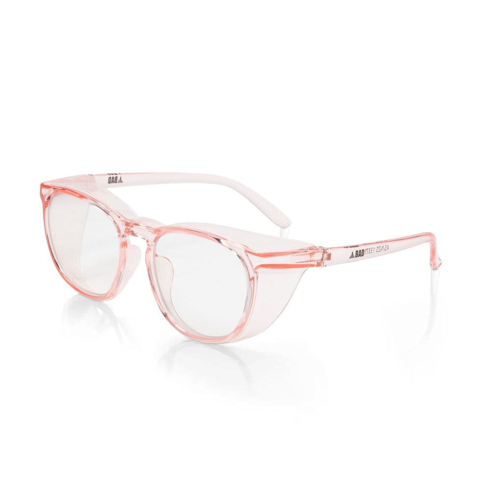 BAD WOMENS CRYSTAL™ SAFETY GLASSES (PINK/CLEAR)