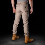 BAD 247™ SLIM FIT CUFFED ELASTIC WAIST CHINO WORK PANTS - BAD WORKWEAR