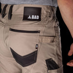 BAD ATTITUDE™ SLIM FIT CUFFED WORK PANTS - BAD WORKWEAR