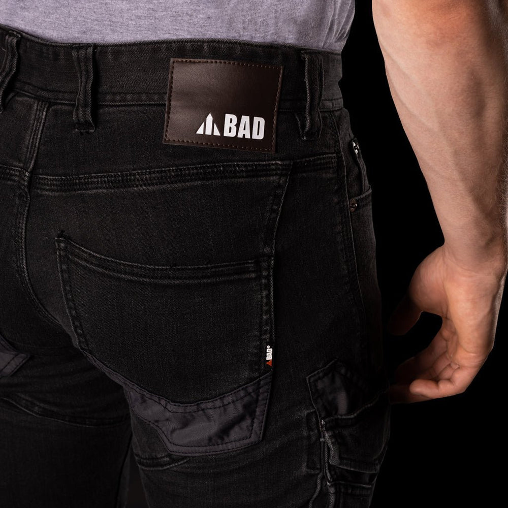 BAD ATTITUDE™ SLIM FIT DENIM WORK JEANS - BAD WORKWEAR