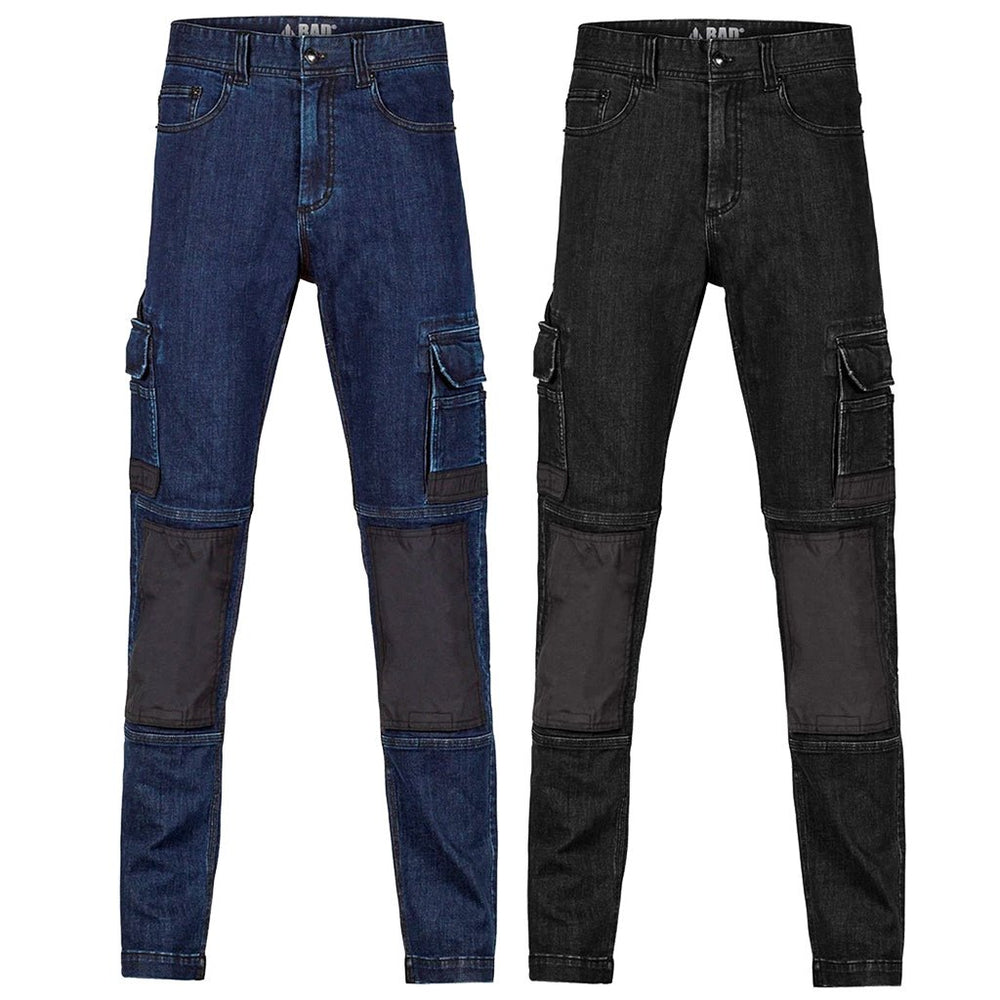 BAD ATTITUDE™ SLIM FIT DENIM WORK JEANS - BAD WORKWEAR