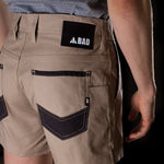 BAD ATTITUDE™ SLIM FIT SHORT SHORTS - BAD WORKWEAR