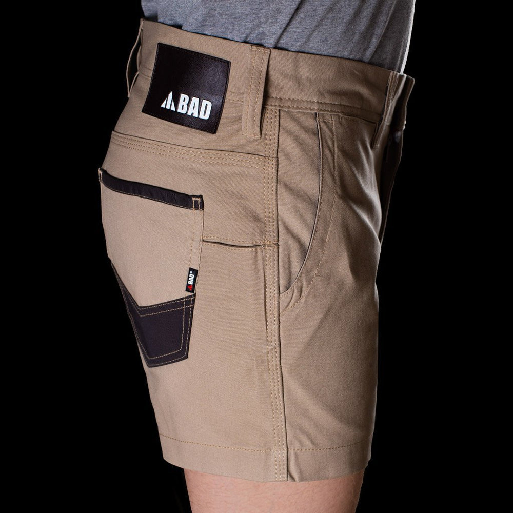 BAD ATTITUDE™ SLIM FIT SHORT SHORTS - BAD WORKWEAR