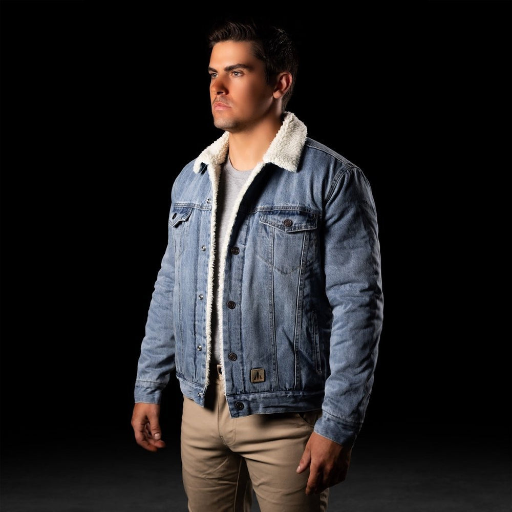 BAD DENIM SHERPA JACKET - BAD WORKWEAR