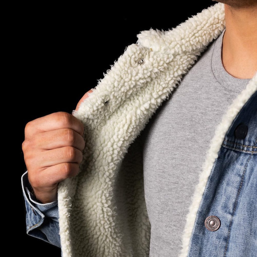 BAD DENIM SHERPA JACKET - BAD WORKWEAR