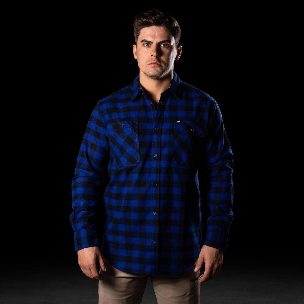 BAD® FLANNELETTE CHECK L/S SHIRT - BAD WORKWEAR