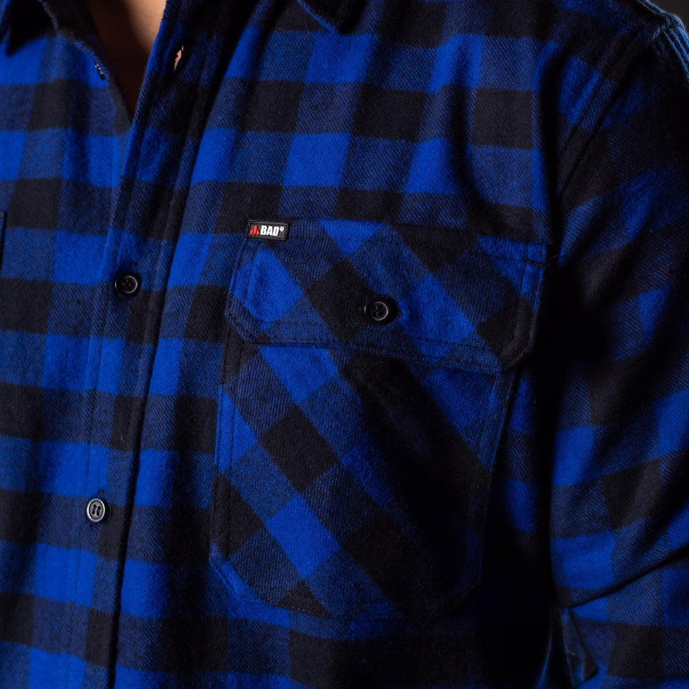 BAD® FLANNELETTE CHECK L/S SHIRT - BAD WORKWEAR