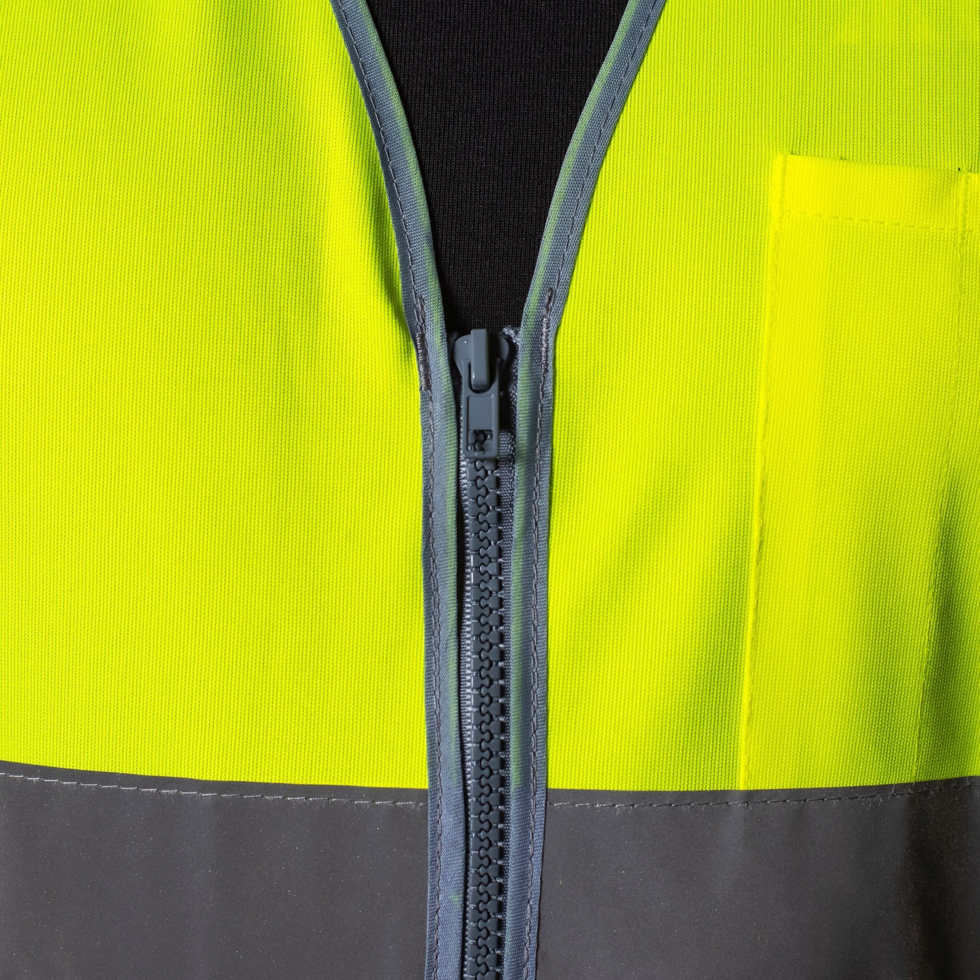 BAD® HI-VIS DAY/NIGHT ZIP SAFETY VEST | RAIL APPROVED