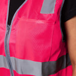 BAD® HI-VIS DAY/NIGHT ZIP SAFETY VEST - BAD WORKWEAR