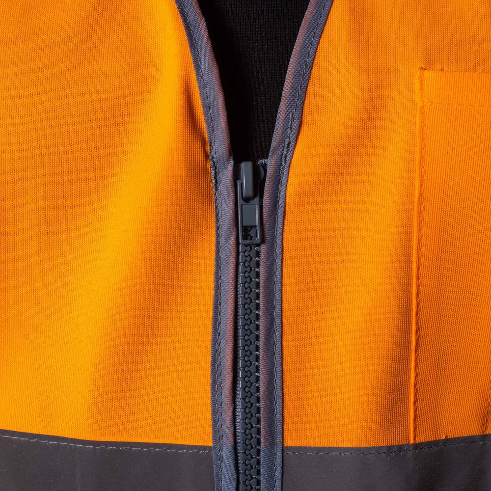 BAD® HI-VIS DAY/NIGHT ZIP SAFETY VEST - BAD WORKWEAR