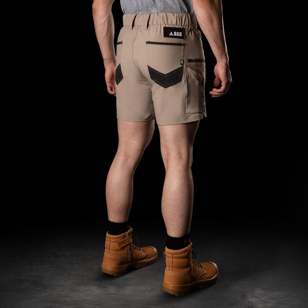 BAD NEXT™ WATERPROOF ELASTIC WAIST SHORT SHORTS - BAD WORKWEAR