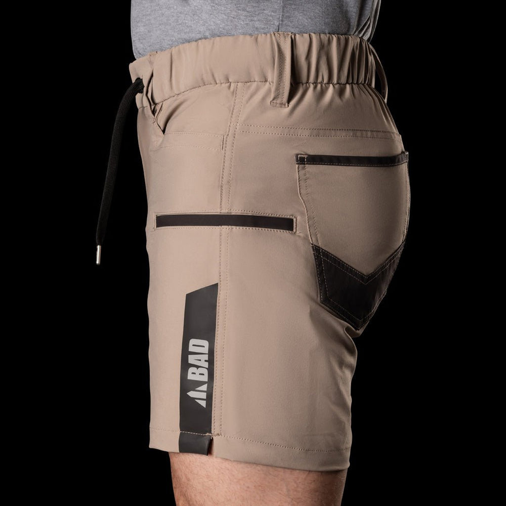 BAD NEXT™ WATERPROOF ELASTIC WAIST SHORT SHORTS - BAD WORKWEAR