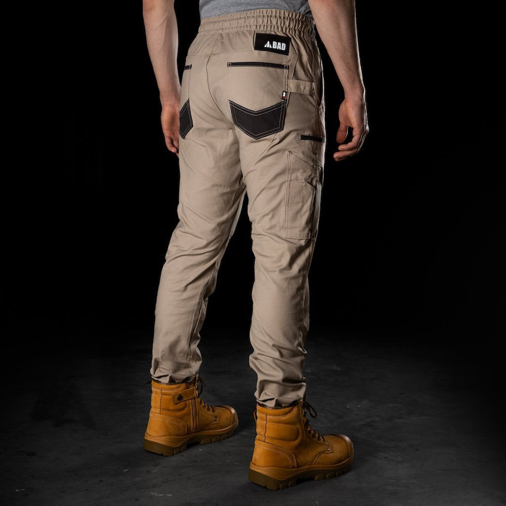 BAD SAVIOUR™ CUFFED ELASTIC WAIST WORK PANTS - BAD WORKWEAR