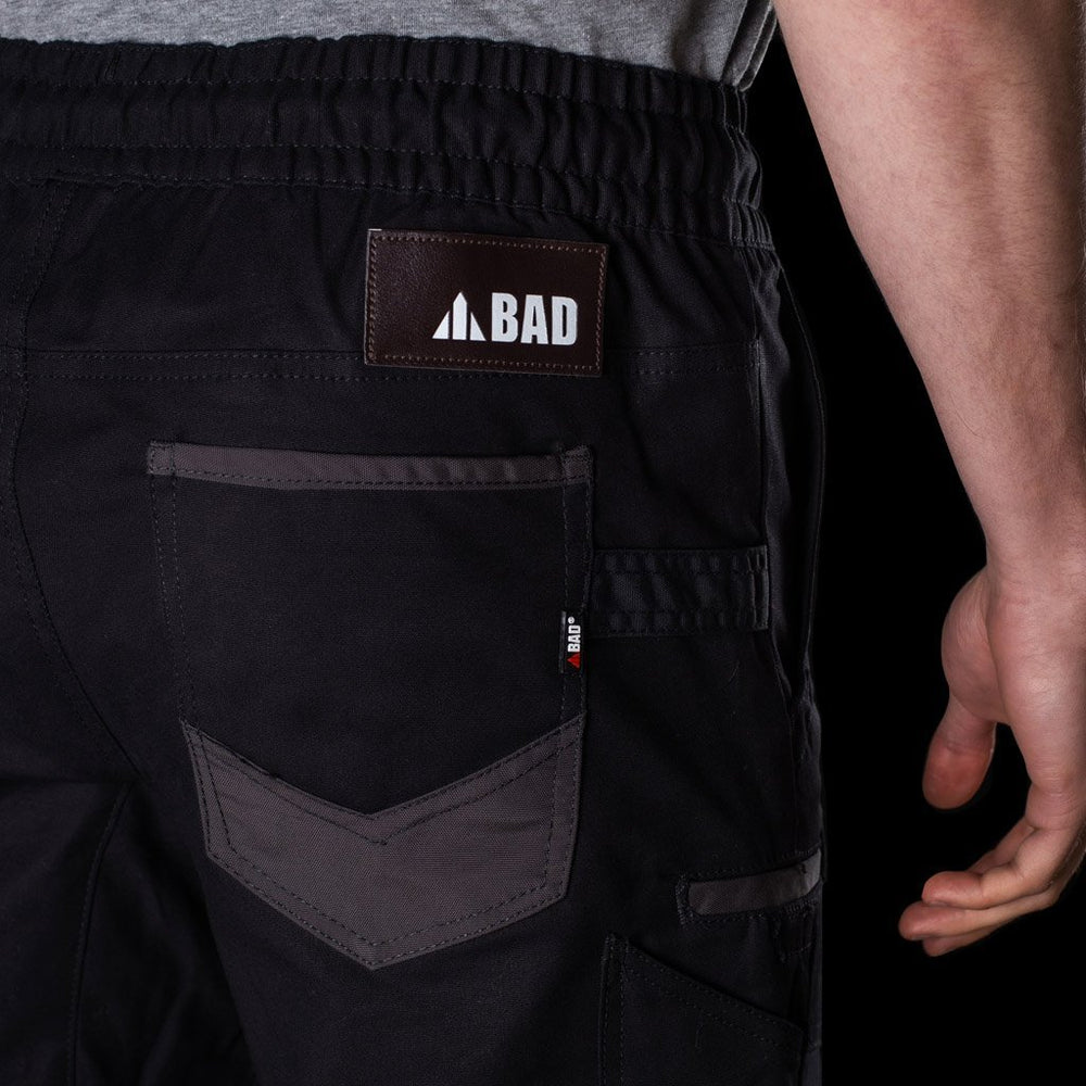 BAD SAVIOUR™ ELASTIC WAIST WORK SHORTS - BAD WORKWEAR