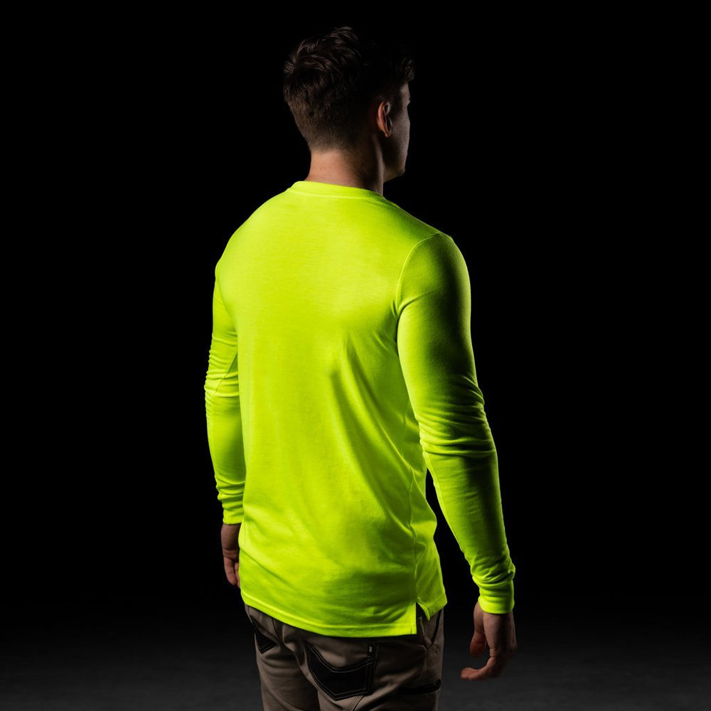 BAD SCRIPT™ HI-VIS L/S T-SHIRT - BAD WORKWEAR