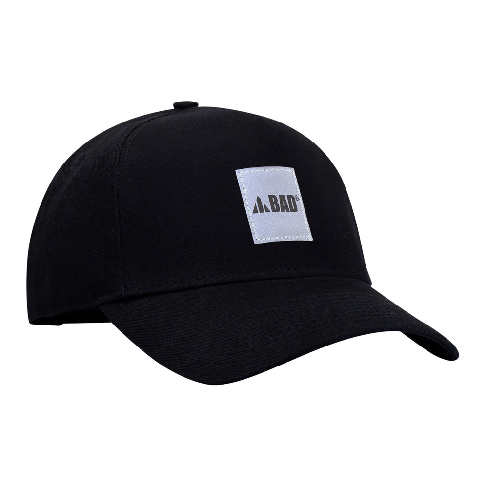 BAD SNAPBACK A-FRAME HAT WITH REFLECTIVE BOX LOGO