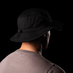 BAD SUN PROTECTION WIDE BRIM BLACK HAT - BAD WORKWEAR