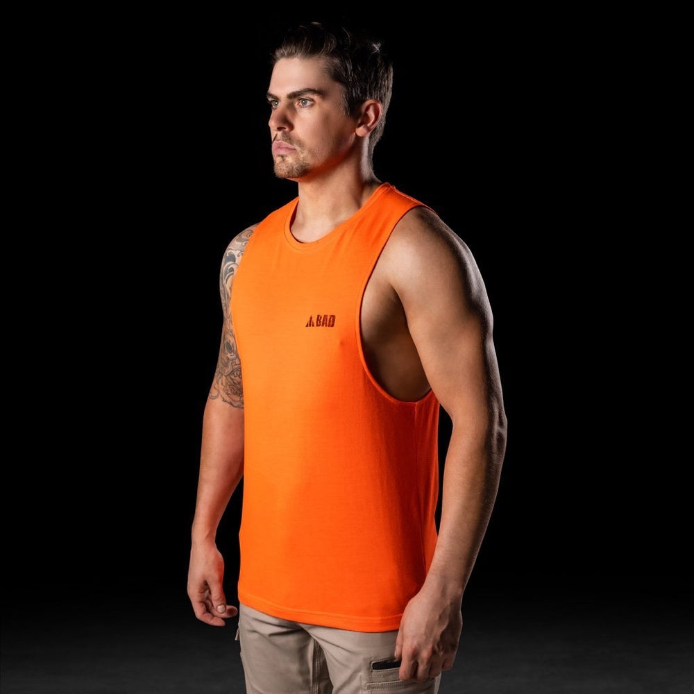 BAD® TRADEMARK HI-VIS SINGLET - BAD WORKWEAR