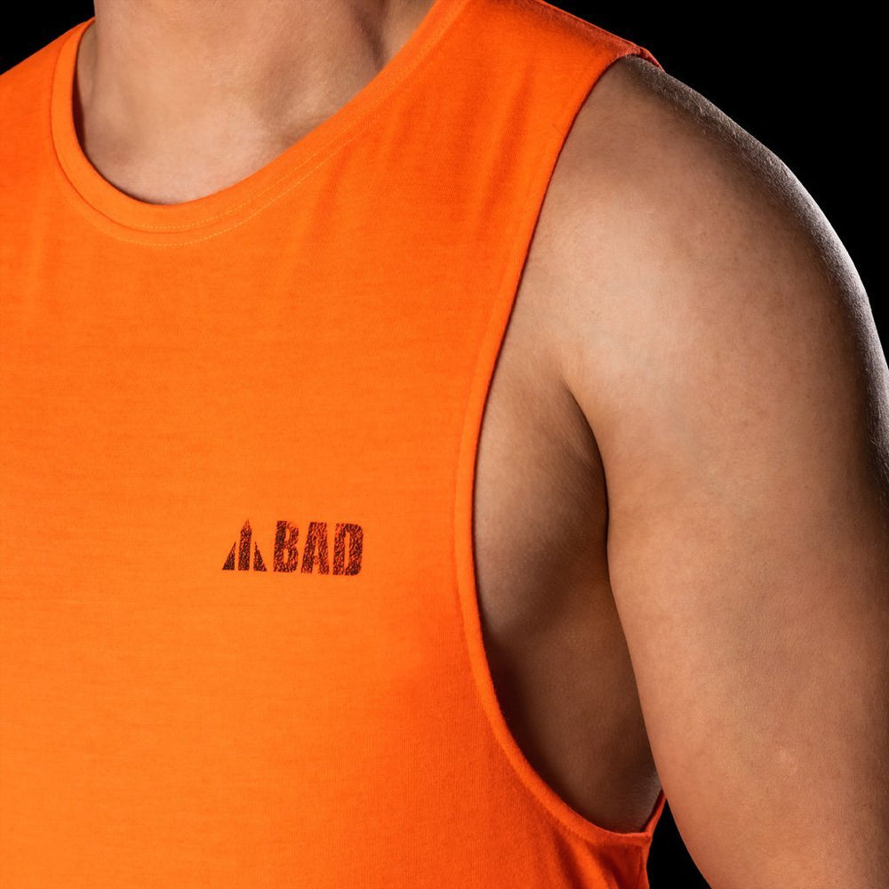 BAD® TRADEMARK HI-VIS SINGLET - BAD WORKWEAR