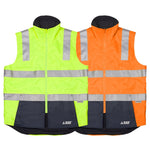 BAD® WATERPROOF HI-VIS REVERSIBLE VEST WITH 3M TAPE