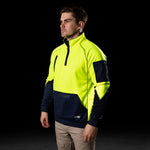 BAD WATERPROOF RAIN-DEFEND™ HI-VIS FLEECE 1/4 ZIP JUMPER - BAD WORKWEAR