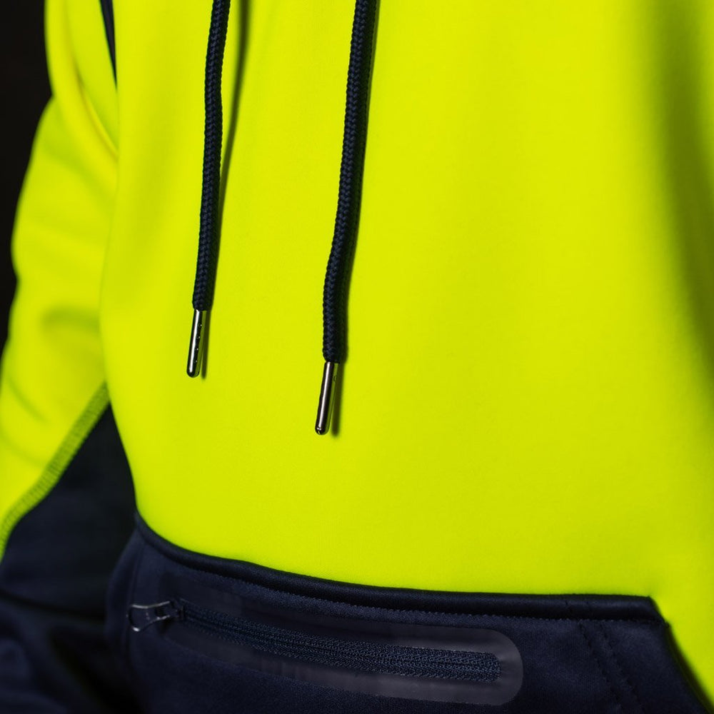 BAD® WATERPROOF RAIN-DEFEND™ HI-VIS FLEECE HOODIE - BAD WORKWEAR