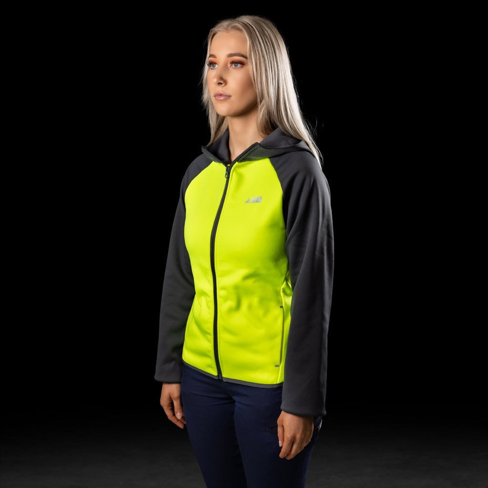 BAD WOMENS ENDURANCE™ HI-VIS FLEECE HOODIE - BAD WORKWEAR