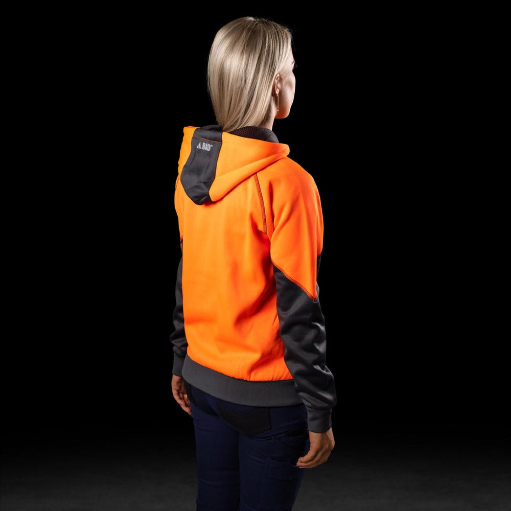 BAD WOMENS ESSENTIAL™ HI-VIS FLEECE HOODIE - BAD WORKWEAR