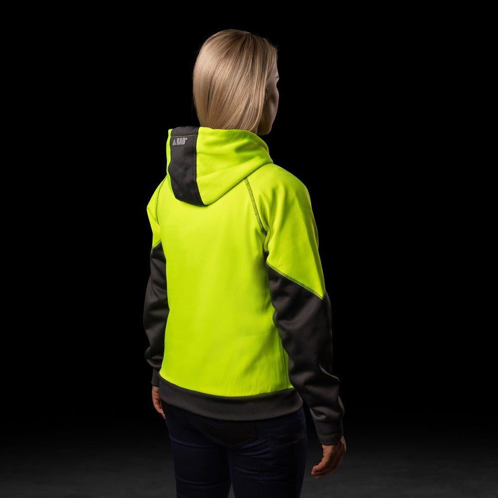 BAD WOMENS ESSENTIAL™ HI-VIS FLEECE HOODIE - BAD WORKWEAR