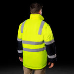 WATERPROOF HI-VIS PARKA JACKET WITH 3M TAPE - BAD WORKWEAR